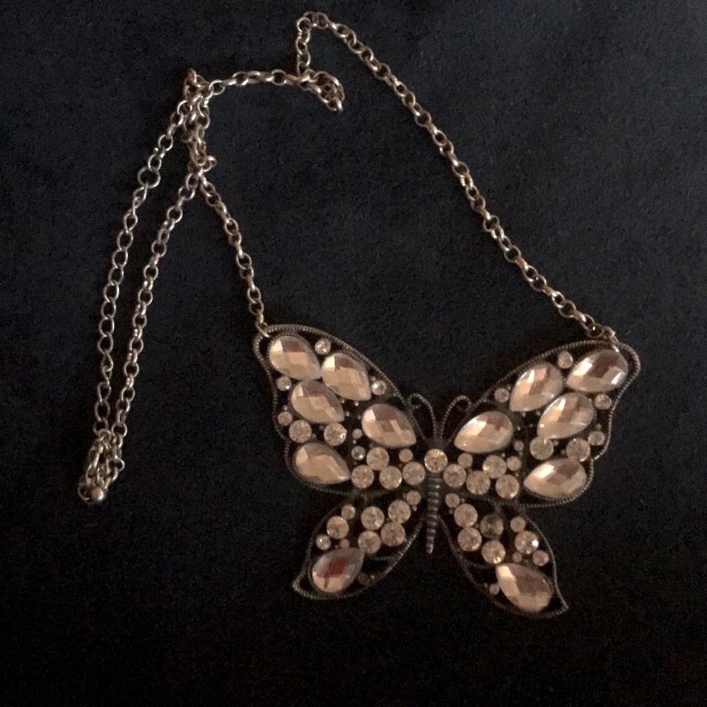 Butterfly jewel necklace